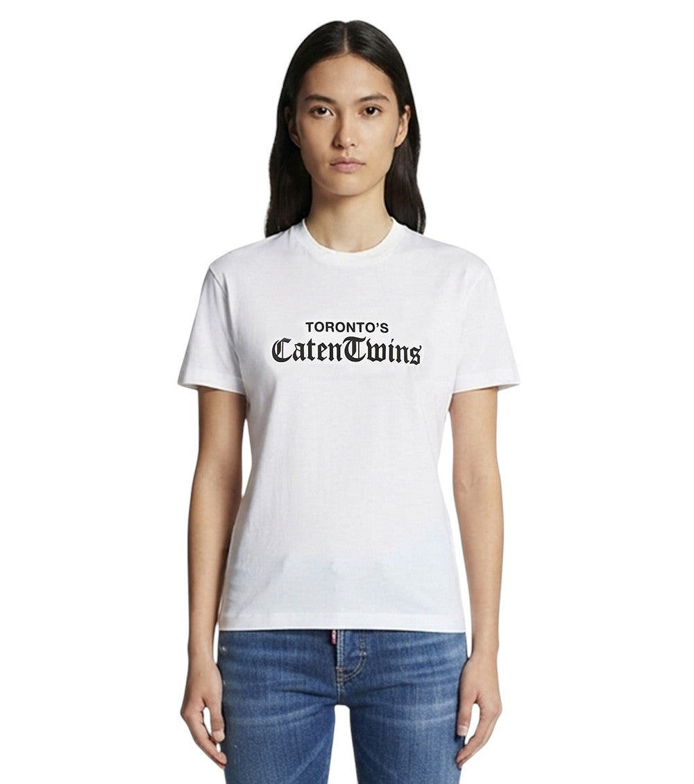 White Crew Neck T-Shirt 1