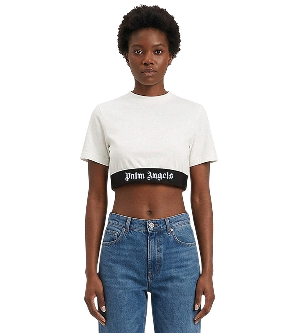 White Cropped T-Shirt 1