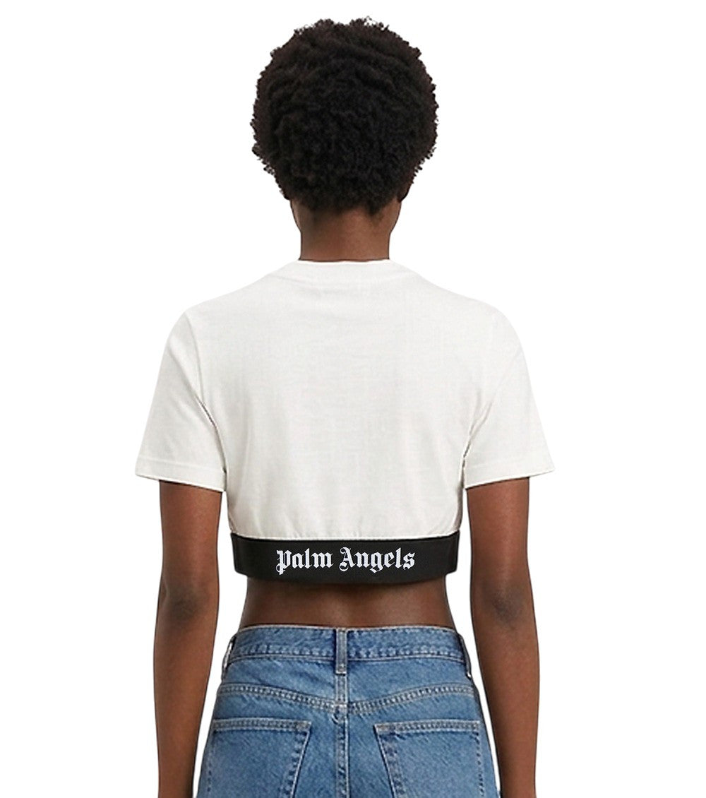 White Cropped T-Shirt 2