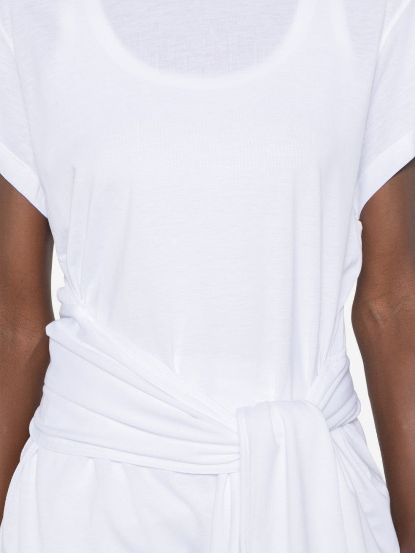 White Tie-Waist T-Shirt 4