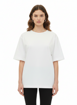 White Crew Neck T-Shirt 1