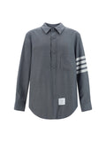Grey Regular Stripes Shirt 1