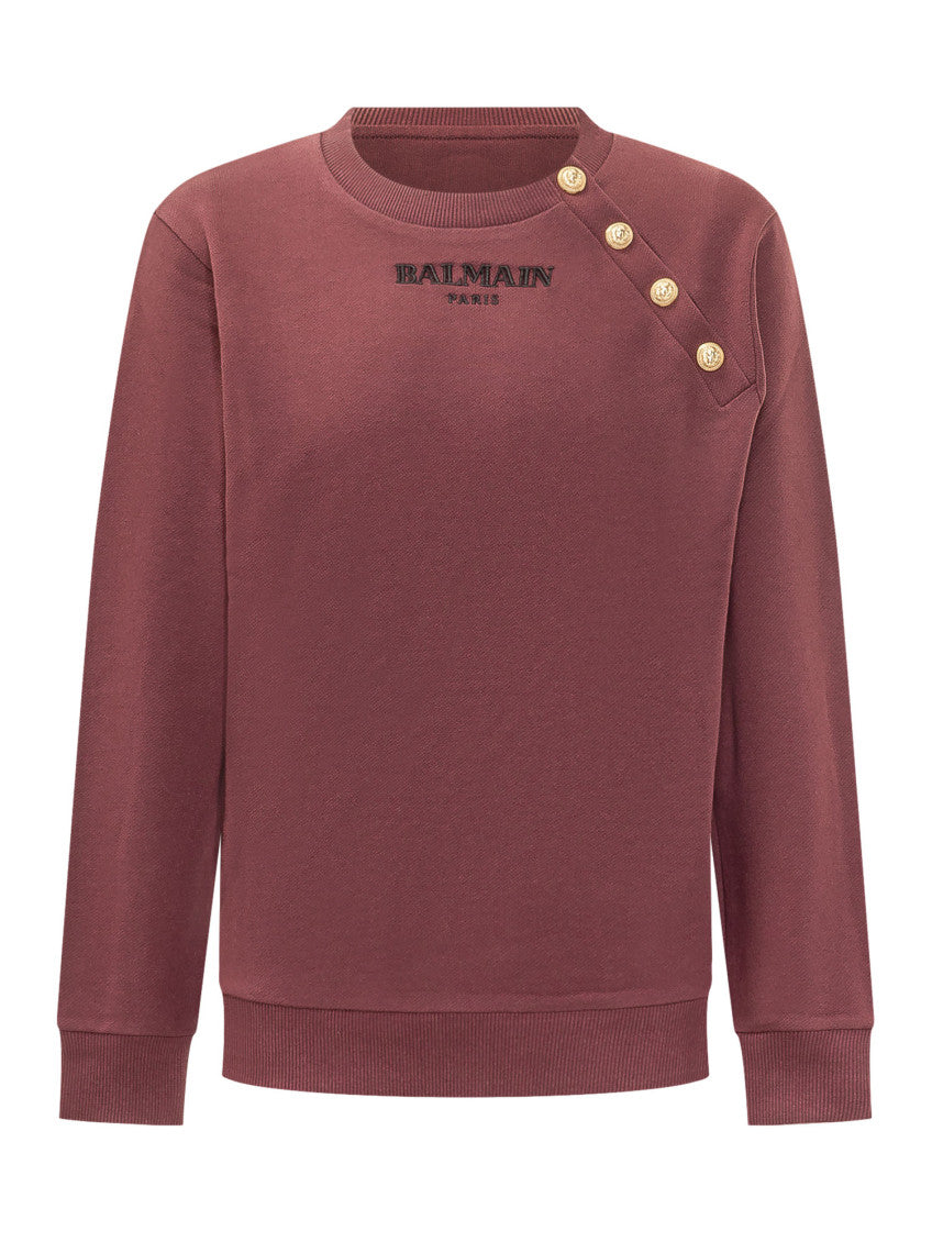 Kids Burgundy Logo Sweatshirt 1