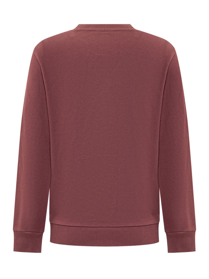 Kids Burgundy Logo Sweatshirt 2