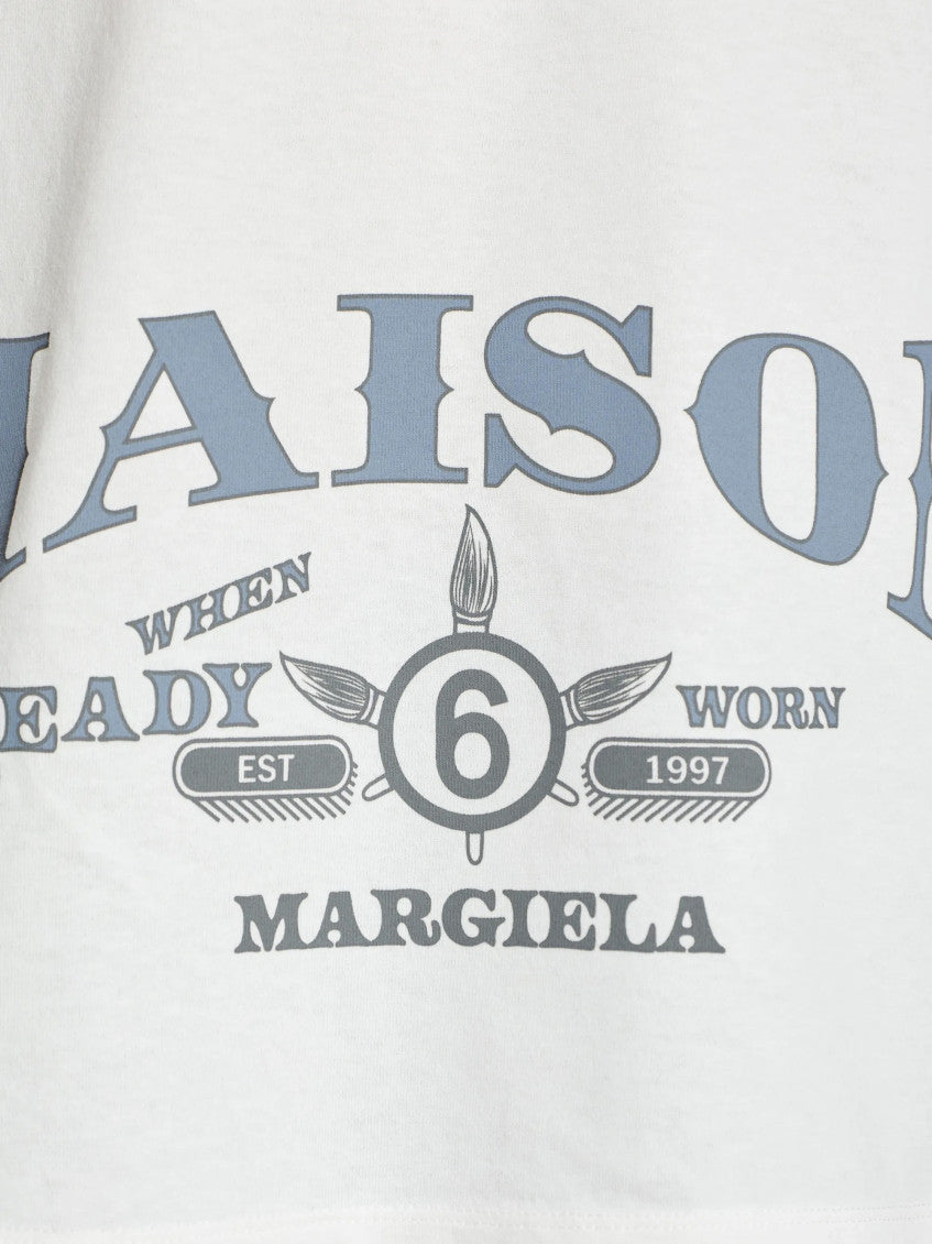 White Graphic Logo T-Shirt 4