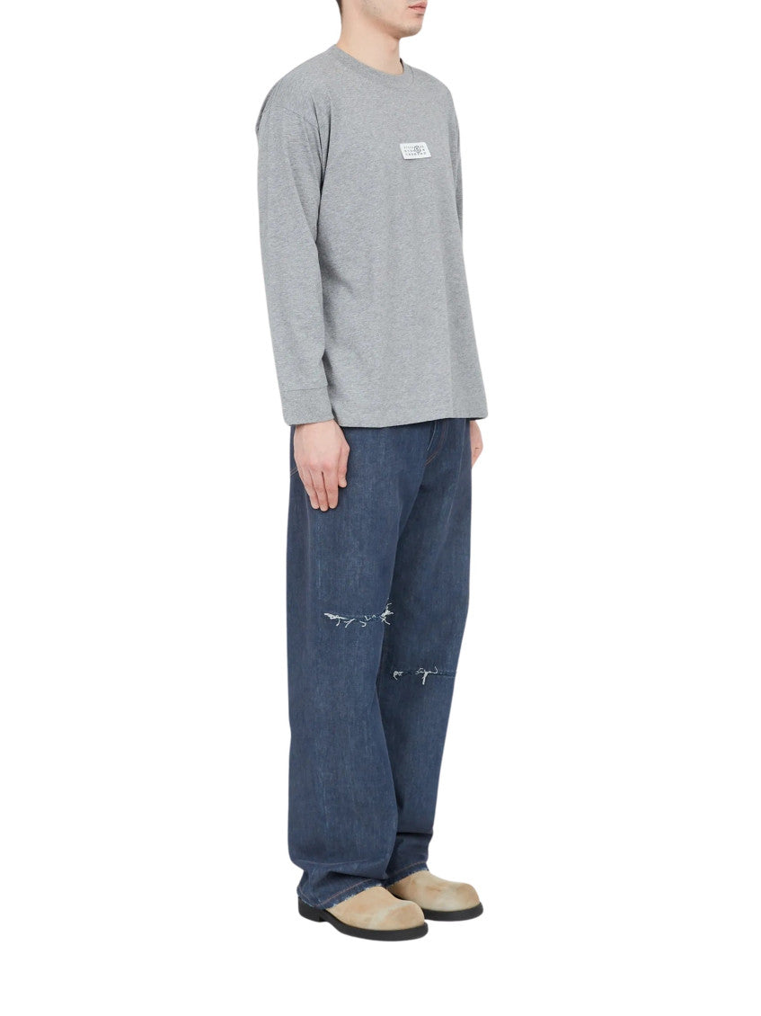 Grey Crew Neck T-Shirt 2