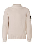 Kids Beige High-neck Sweater 1