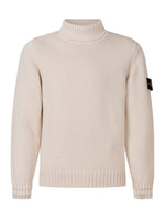 Kids Beige High-neck Sweater 1