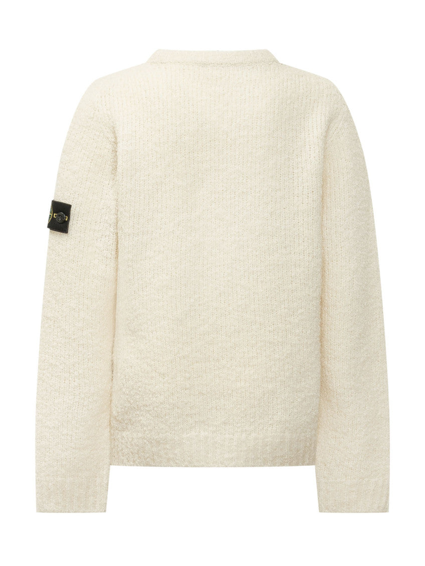 Kids White Knitted Sweater 2