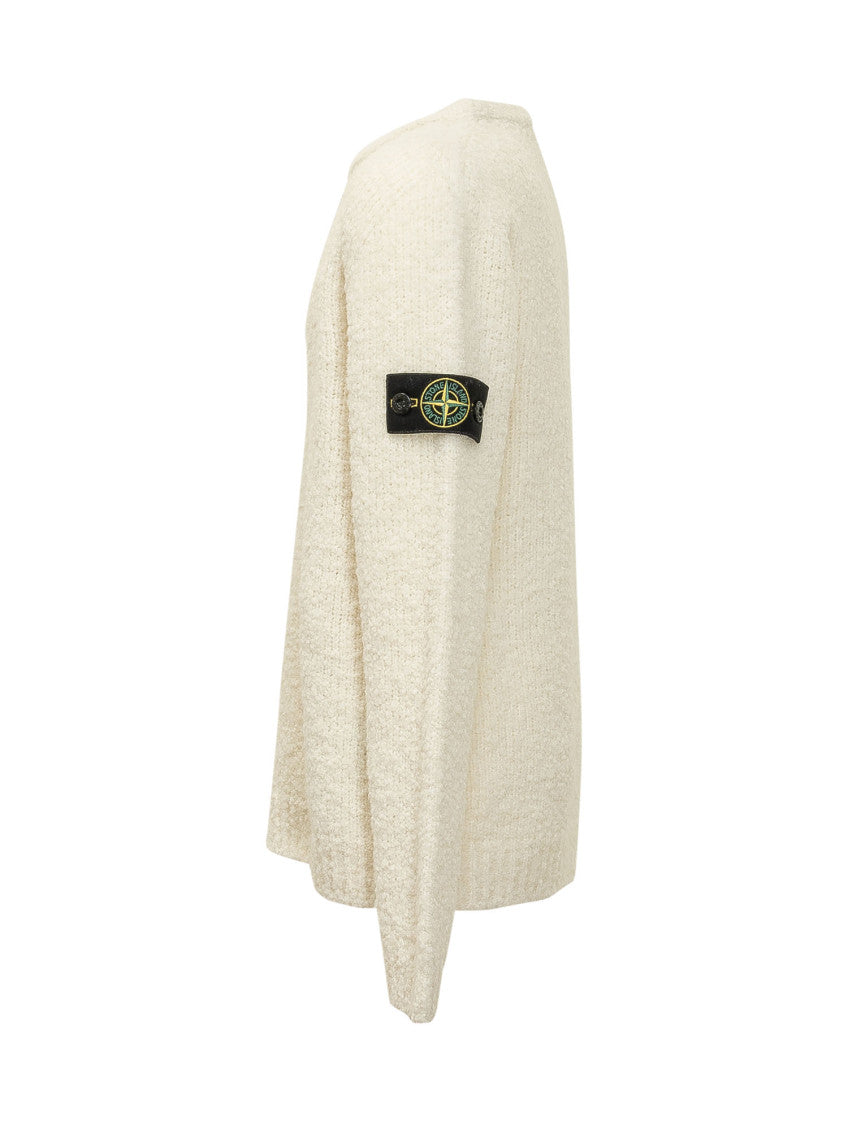 Kids White Knitted Sweater 3