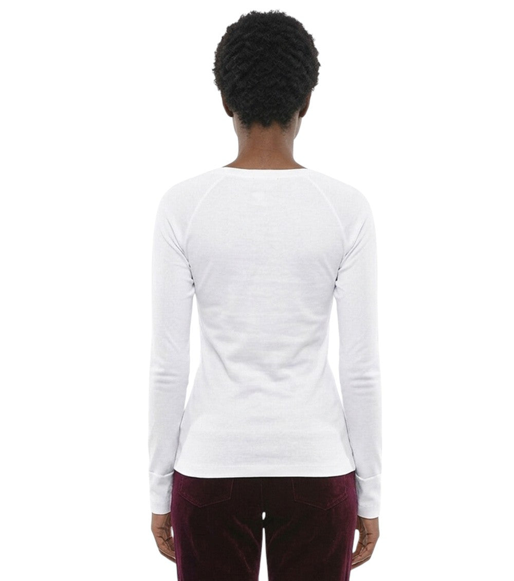 White Scoop Neck T-Shirt 2