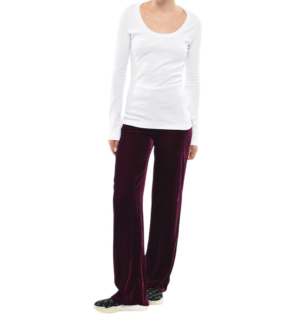 White Scoop Neck T-Shirt 4
