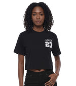 Black Cropped T-Shirt 1