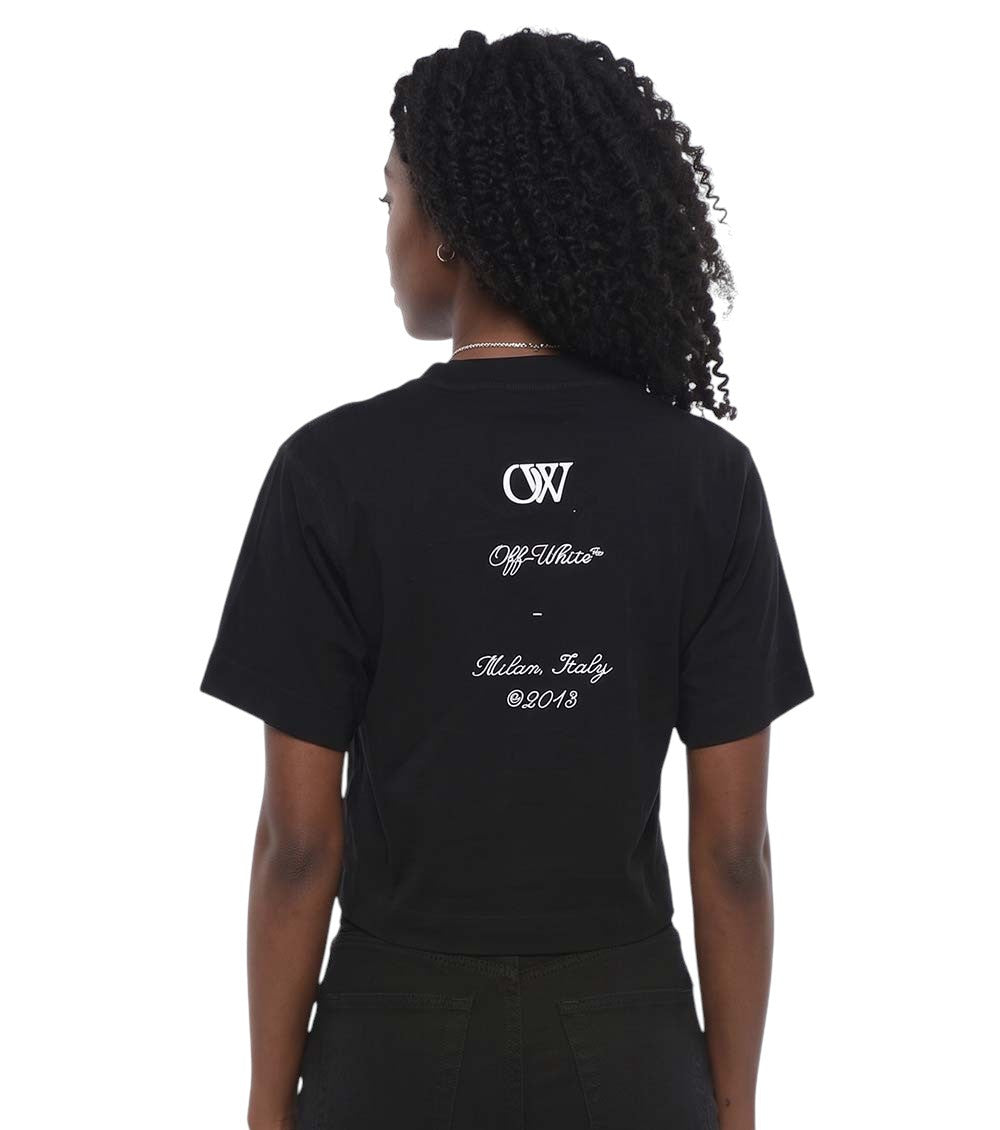 Black Cropped T-Shirt 2