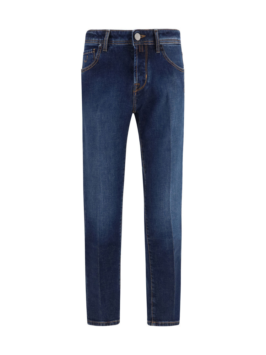 Blue Mid Rise Jeans 1