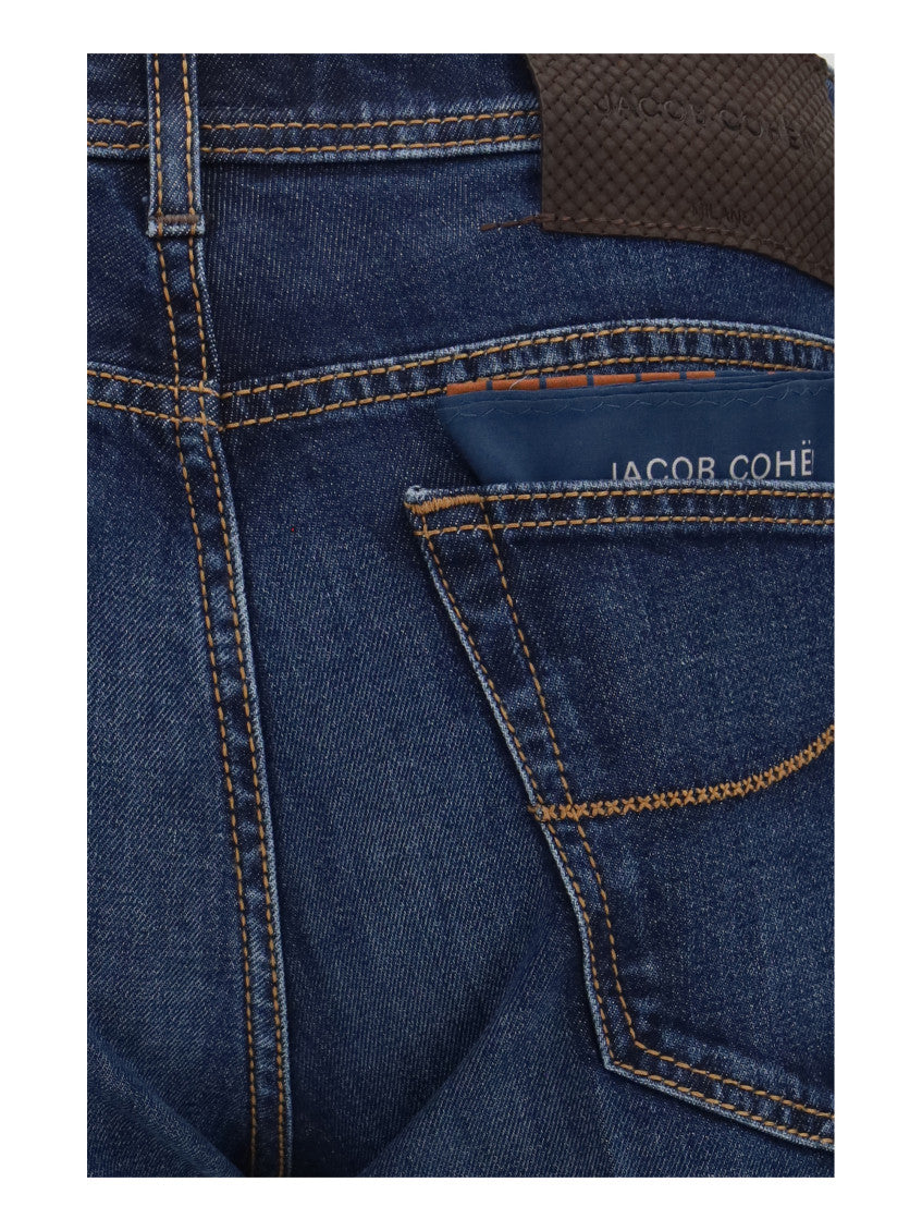 Blue Mid Rise Jeans 3