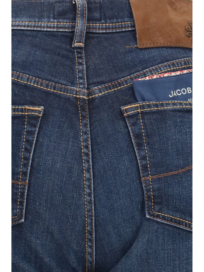 Blue Mid Rise Jeans 3