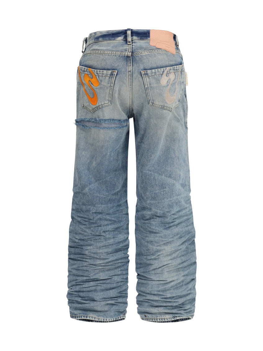 Light Blue Loose Jeans 2