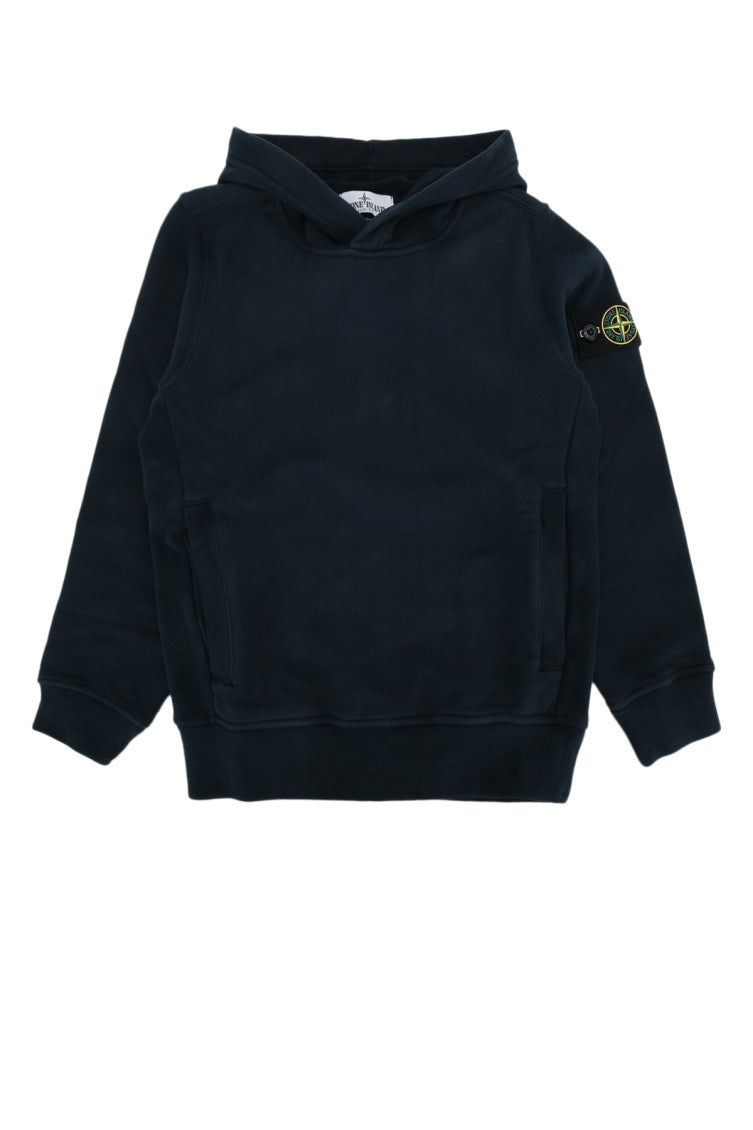 Kids Navy Blue Logo Hoodie 1