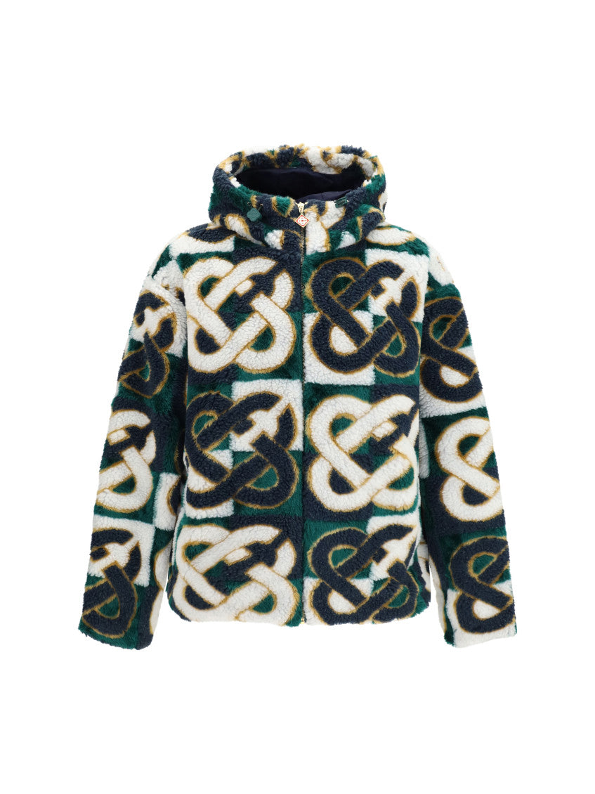 Multicolor Logo Fleece Jacket 1