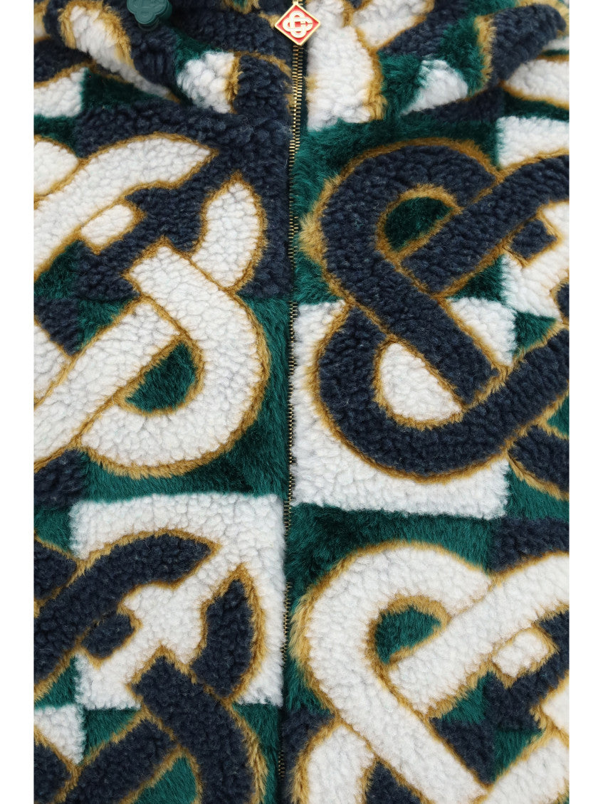 Multicolor Logo Fleece Jacket 3
