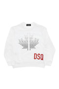 Boys White Graphic Sweatshirt 1
