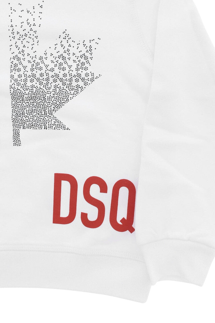 Boys White Graphic Sweatshirt 3
