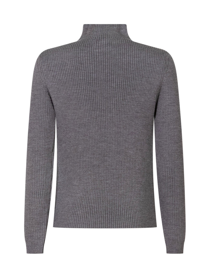 Kids Grey Knitted Sweater 2