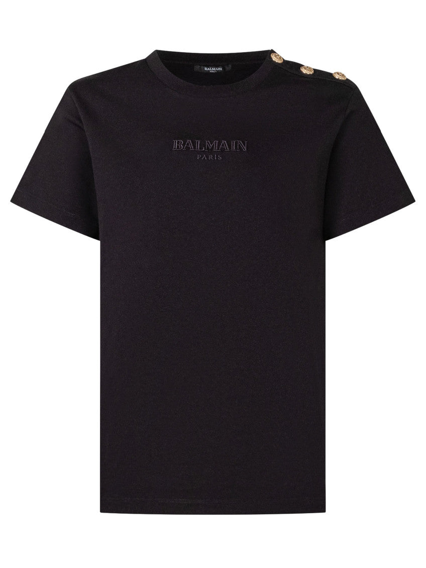 Kids Black Logo T-Shirt 1
