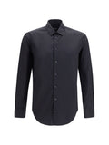 Black Slim Solid Shirt 1