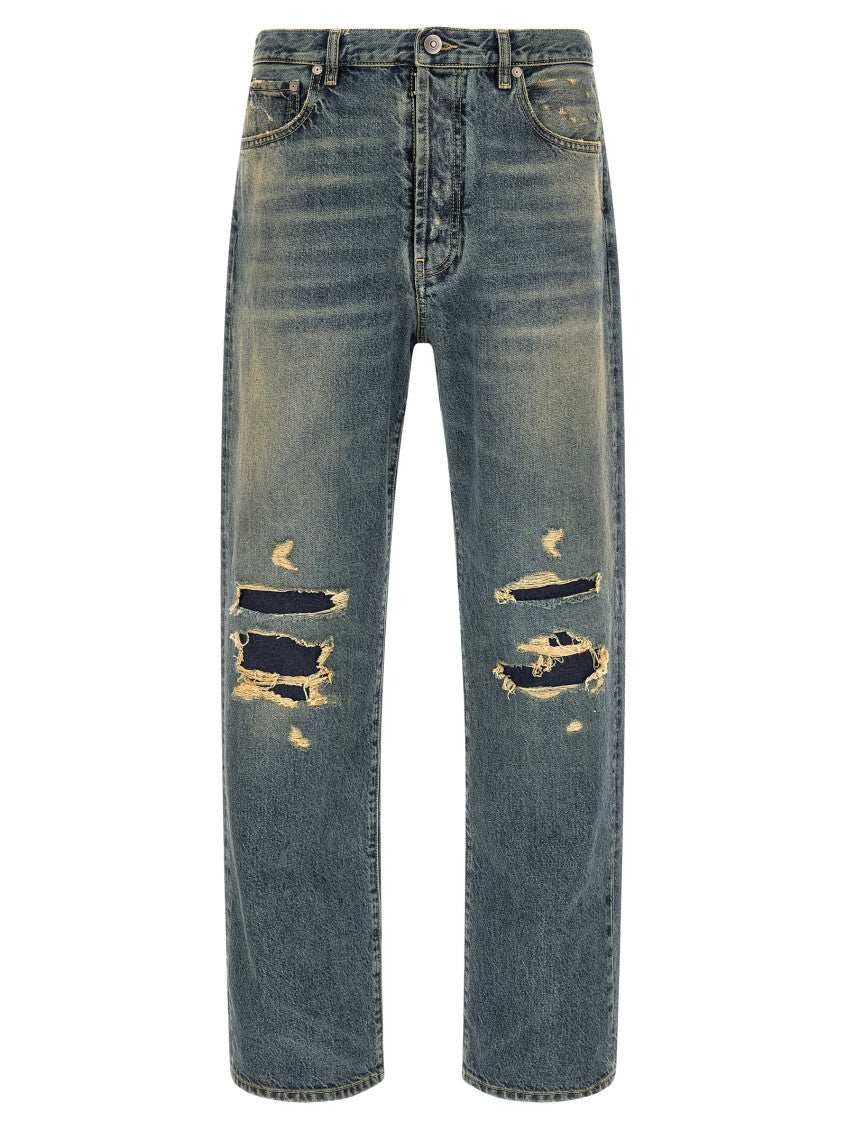 Blue Mid Rise Jeans 1