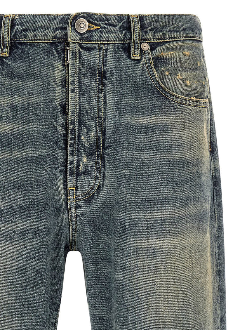 Blue Mid Rise Jeans 3