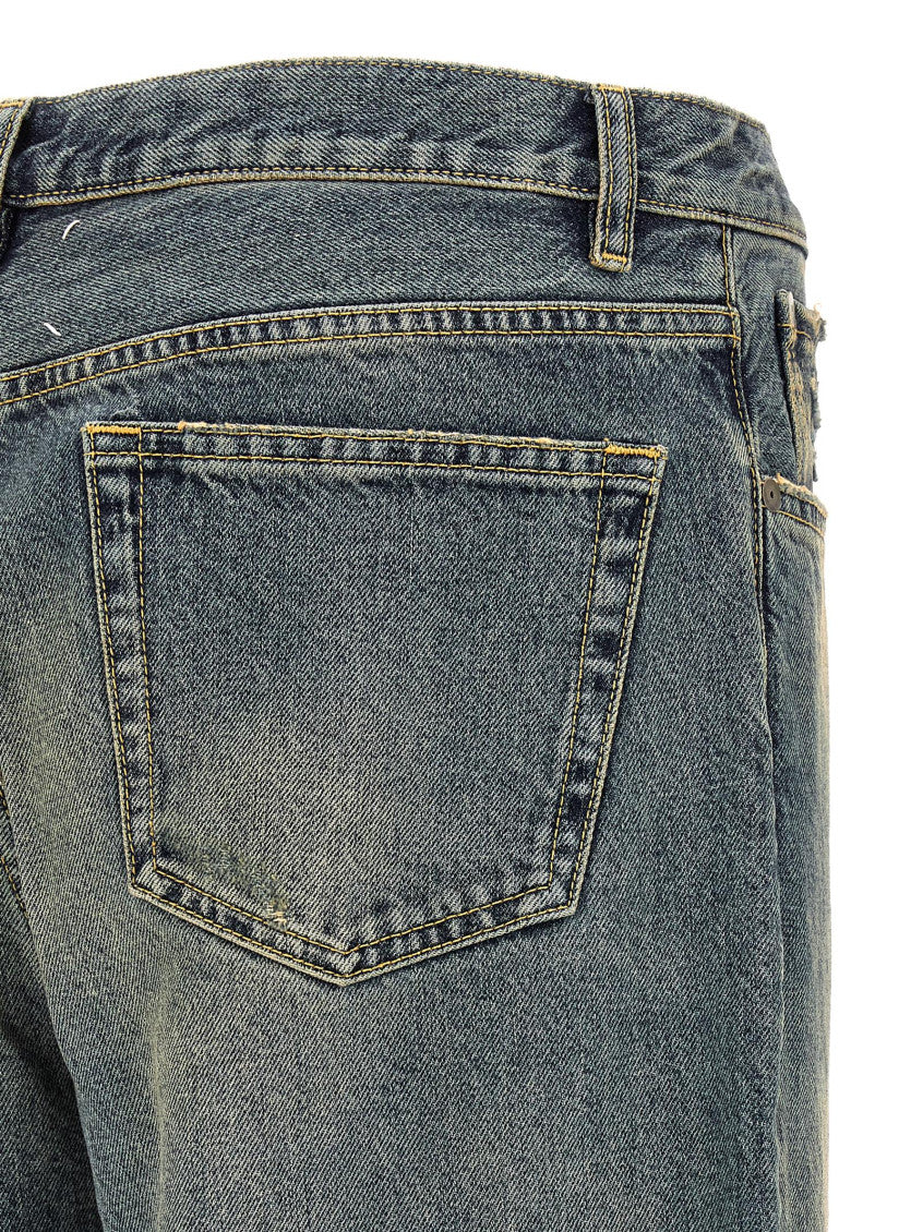 Blue Mid Rise Jeans 4
