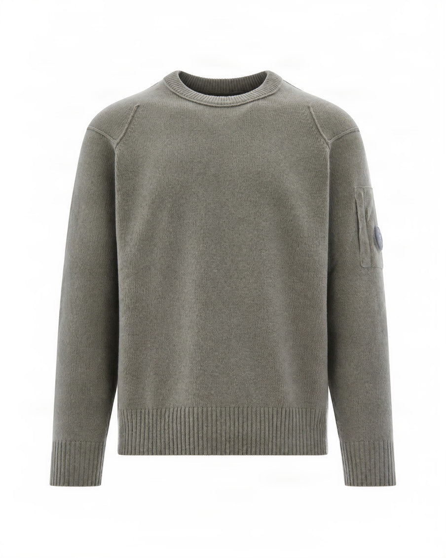 Grey Crew Neck Sweater 1