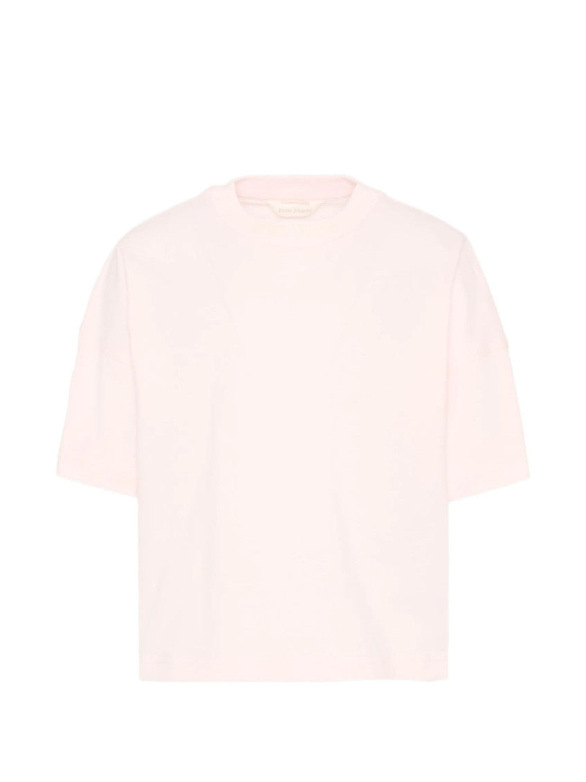 Girls Light Pink Cotton T-Shirt 1