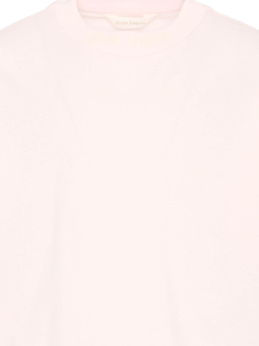 Girls Light Pink Cotton T-Shirt 3