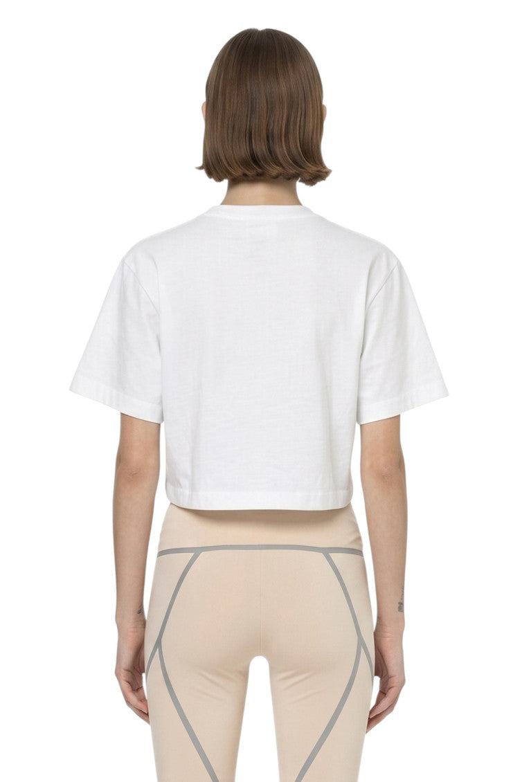 White Crew Neck T-Shirt 2