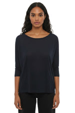 Dark Blue Round Neck T-Shirt 1