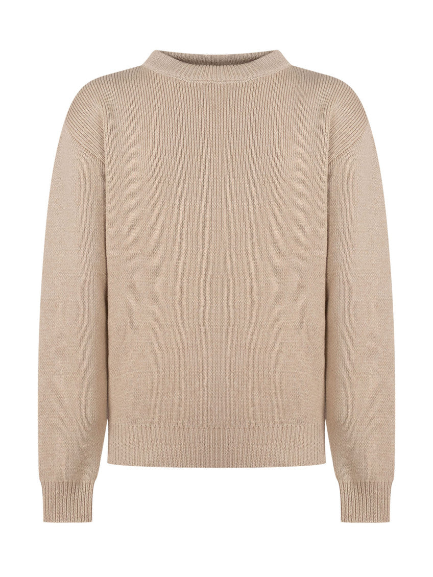 Kids Beige Knitted Sweater 1
