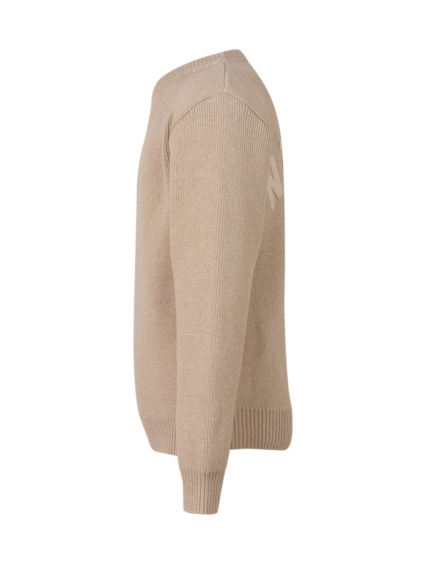 Kids Beige Knitted Sweater 3