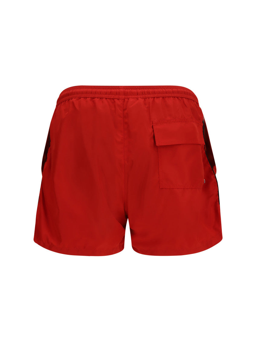 Red Regular Swim Shorts 2