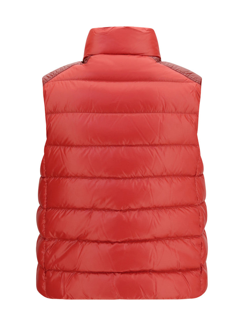Red Quilted Mock Collar Jacket 2