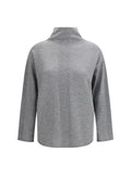 Grey Knitted Turtle Neck Sweater 1