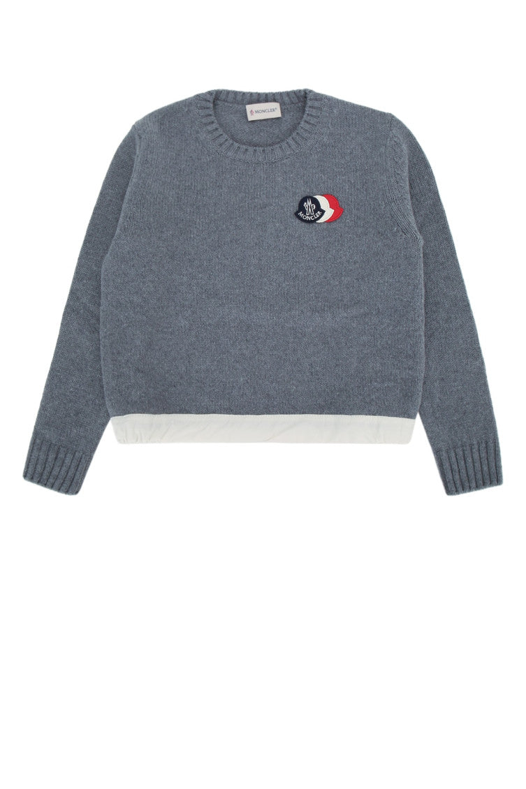 Boys Dark Grey Logo Sweater 1