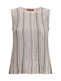 Multicolor Stripes Crew Neck Top 1