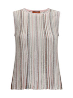 Multicolor Stripes Crew Neck Top 1