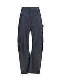 Blue Loose Cargos Pants 1