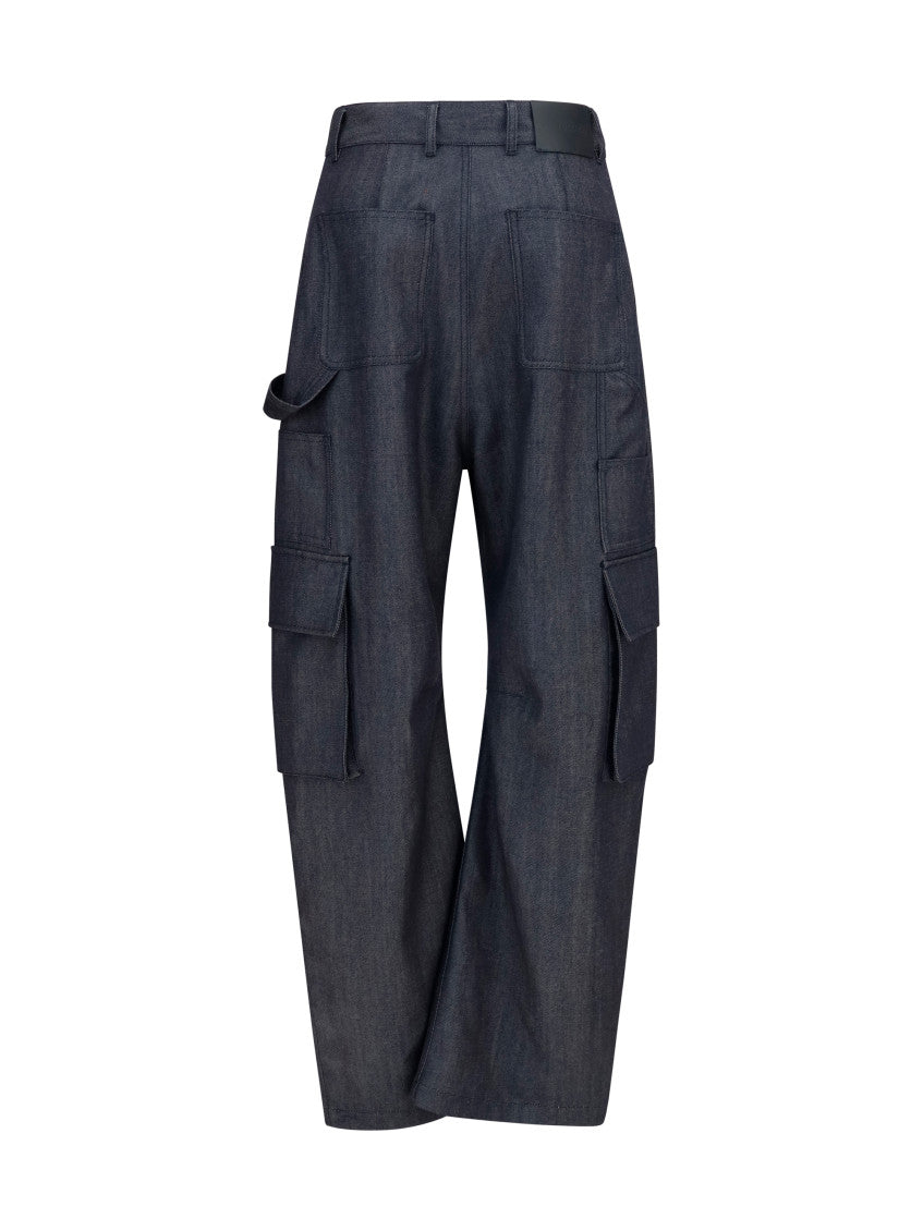 Blue Loose Cargos Pants 2