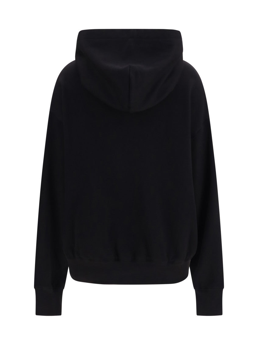 Black Logo Hood Sweatshirt 2