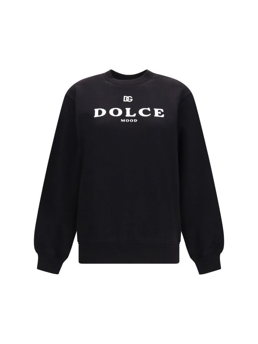 Black Logo Crew Neck Sweatshirt 1